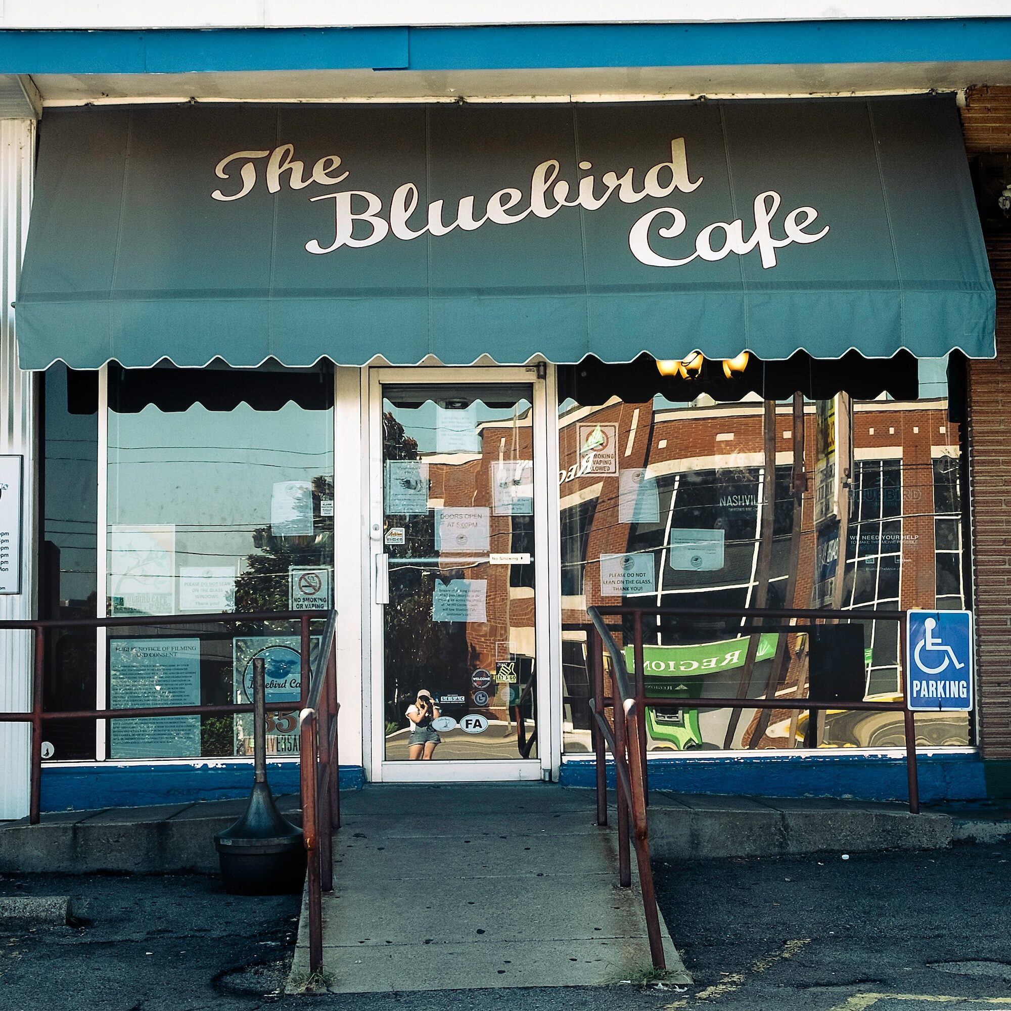 Outside Bluebird Cafe