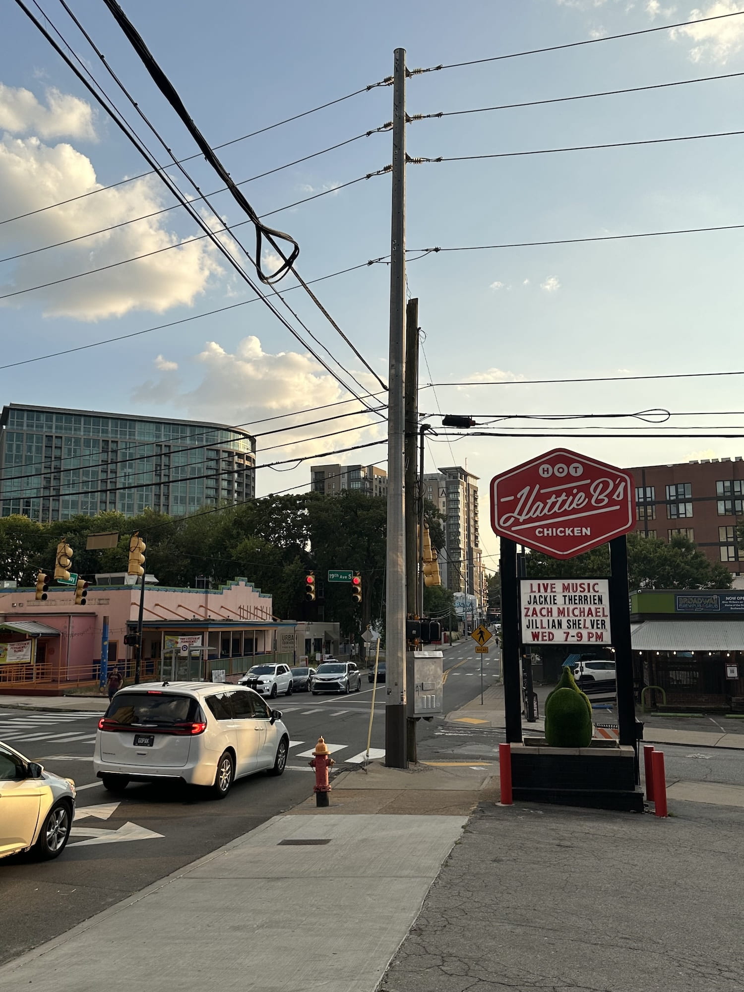 Midtown streets in Nashville