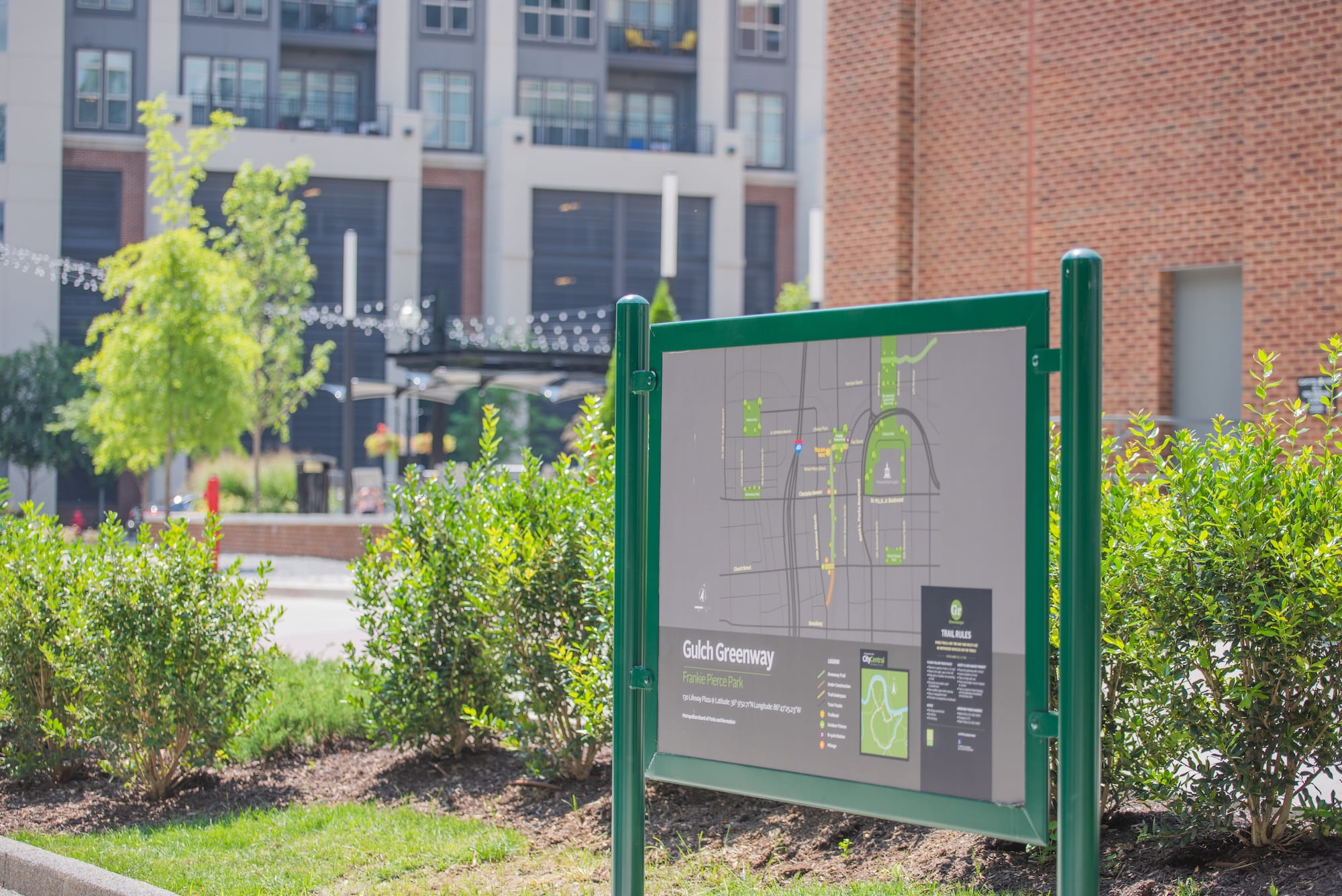 Gulch Greenway sign