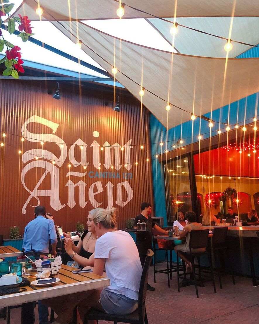 Saint Anejo in the Gulch's patio