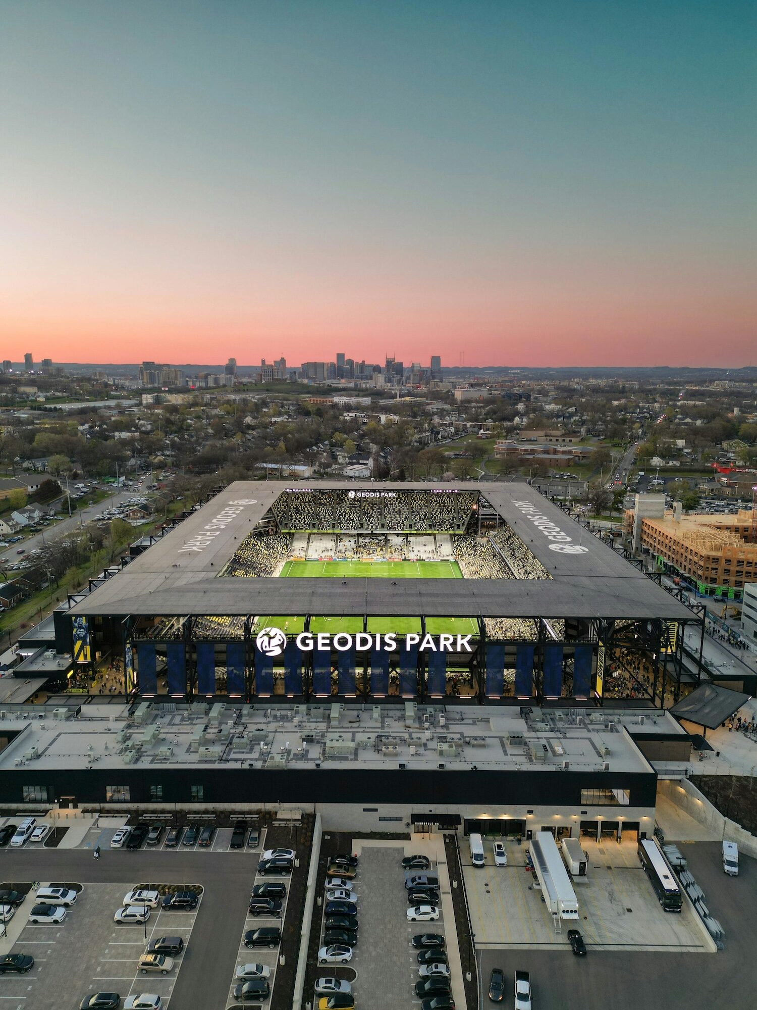 Geodis Park from the air