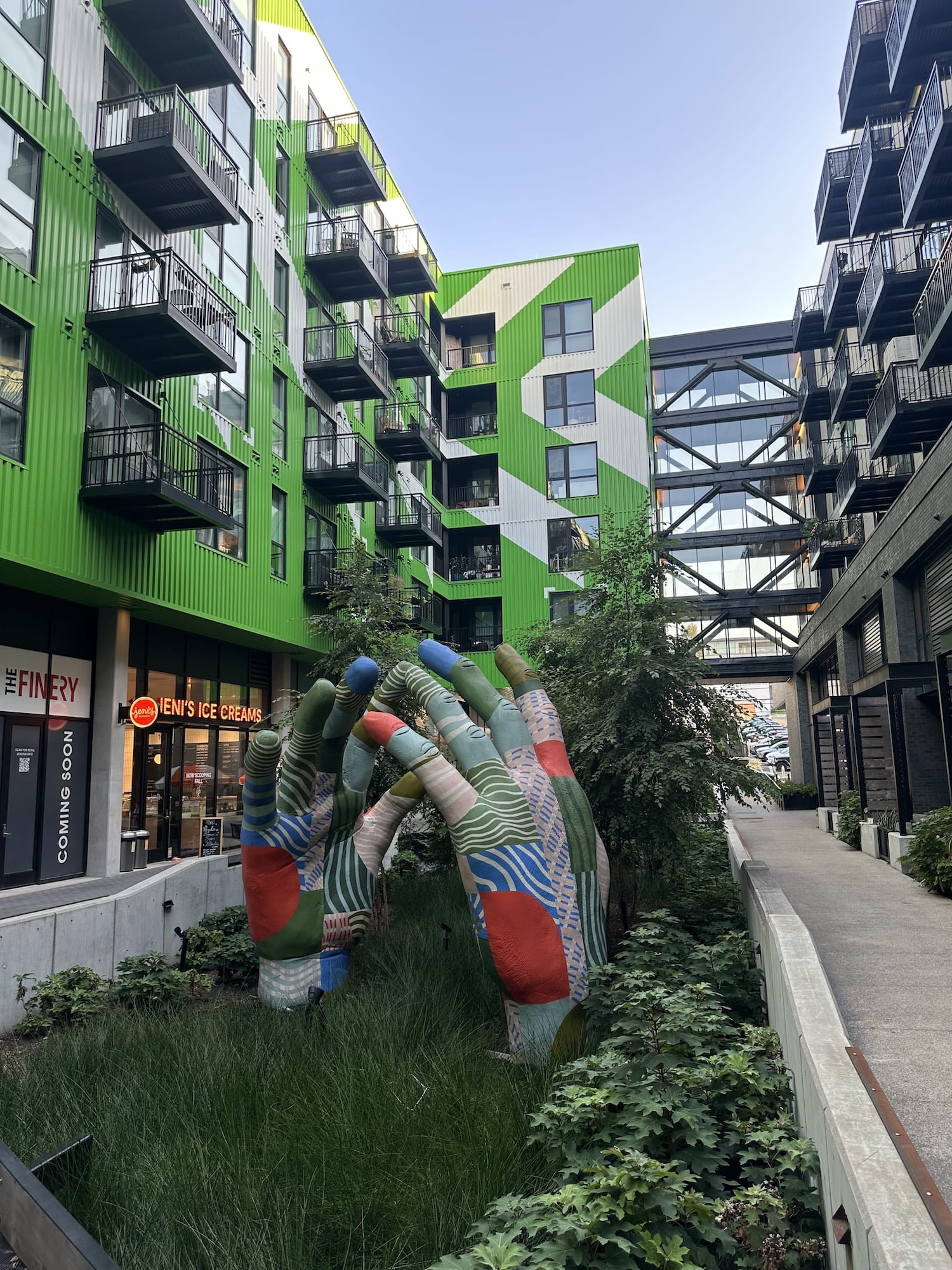 Cool apartment building sculpture