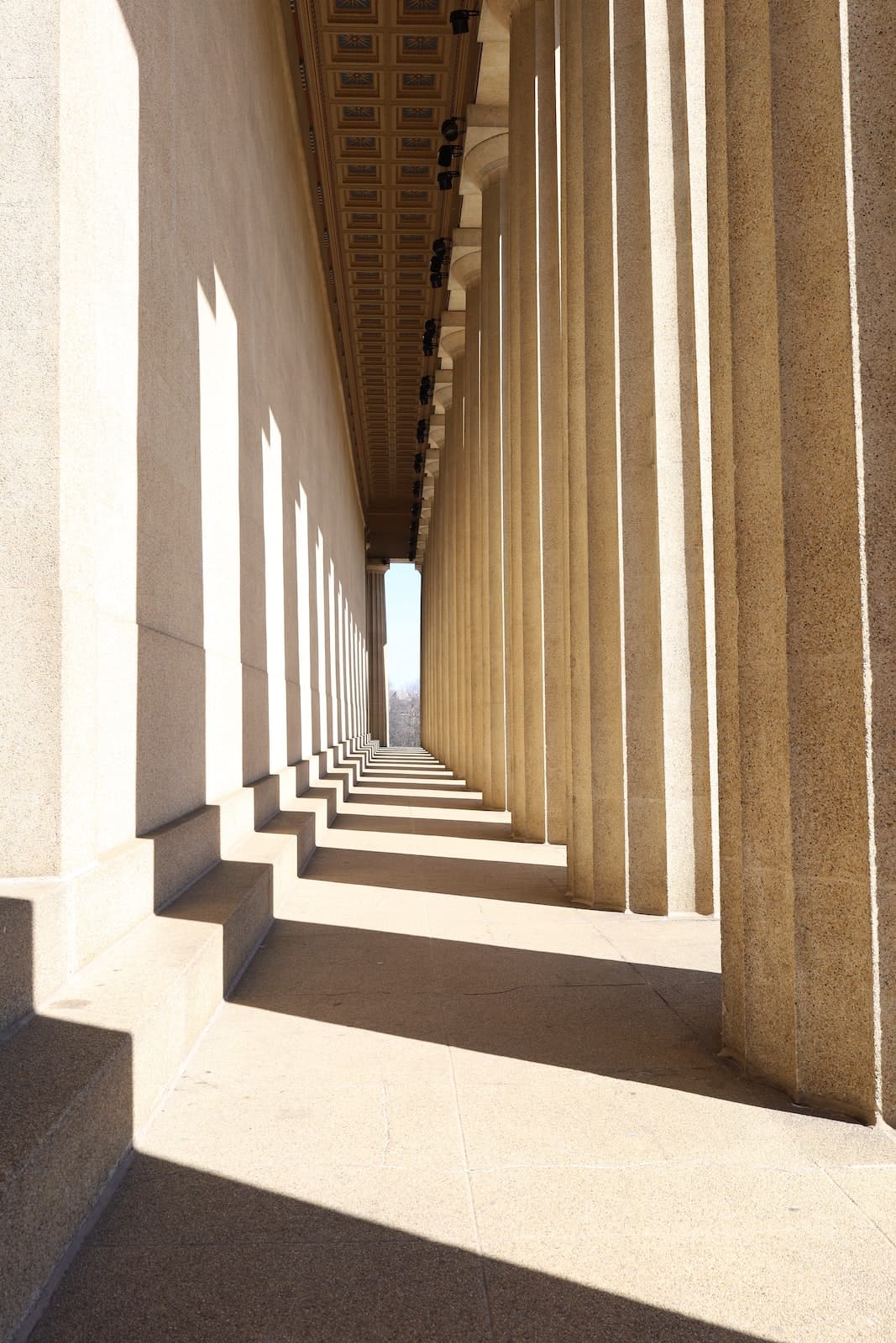 White columns of the Parthenon