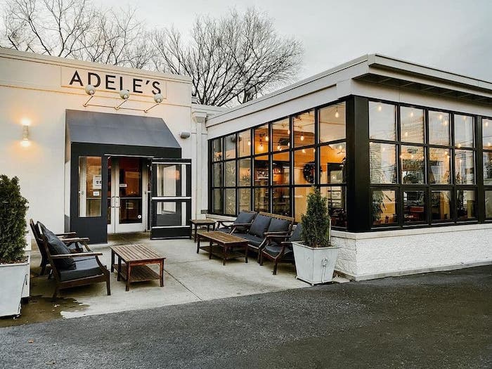 Adele's Nashville entryway and building