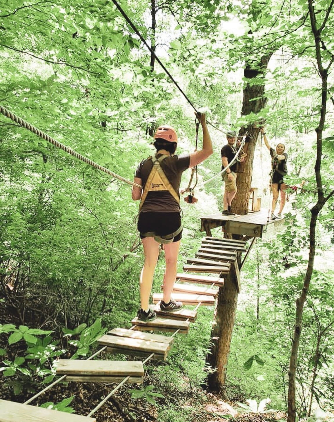 A rope course