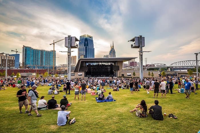 View from the grass at Ascend Amphitheater
