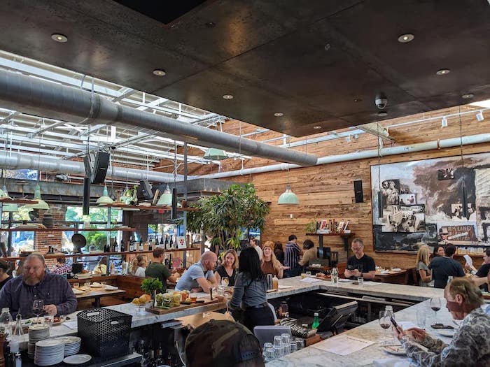 Inside Barcelona restaurant
