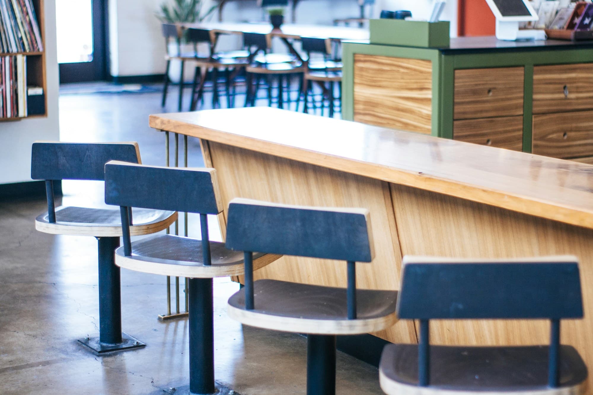 Low seating at Barista Parlor