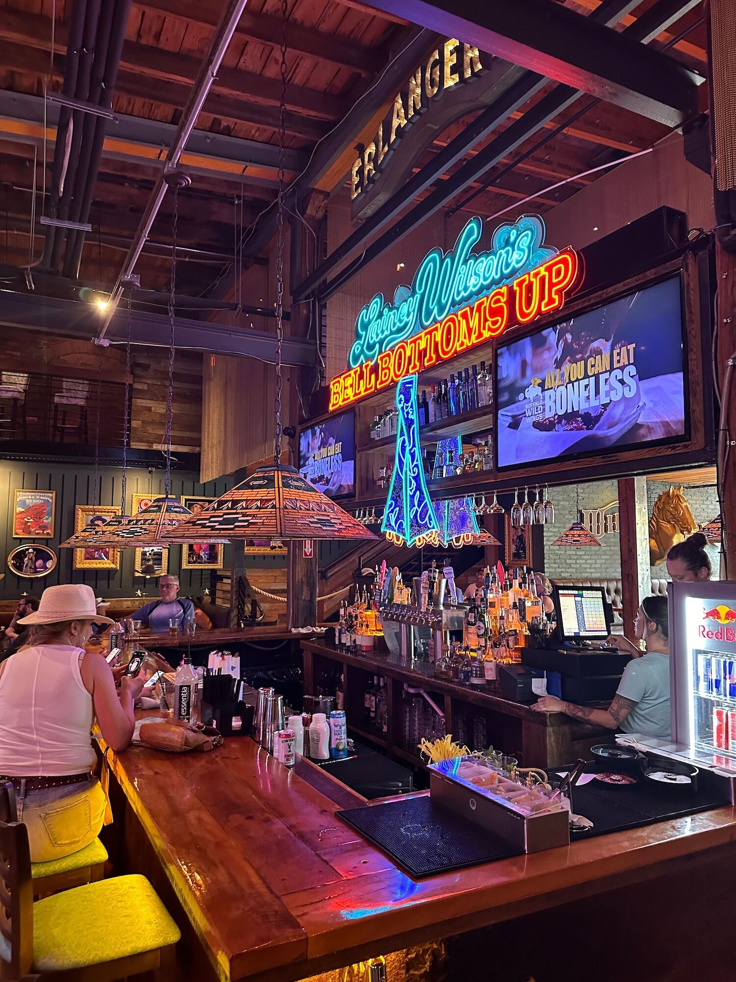 The bar at Lainey Wilson's in Nashville