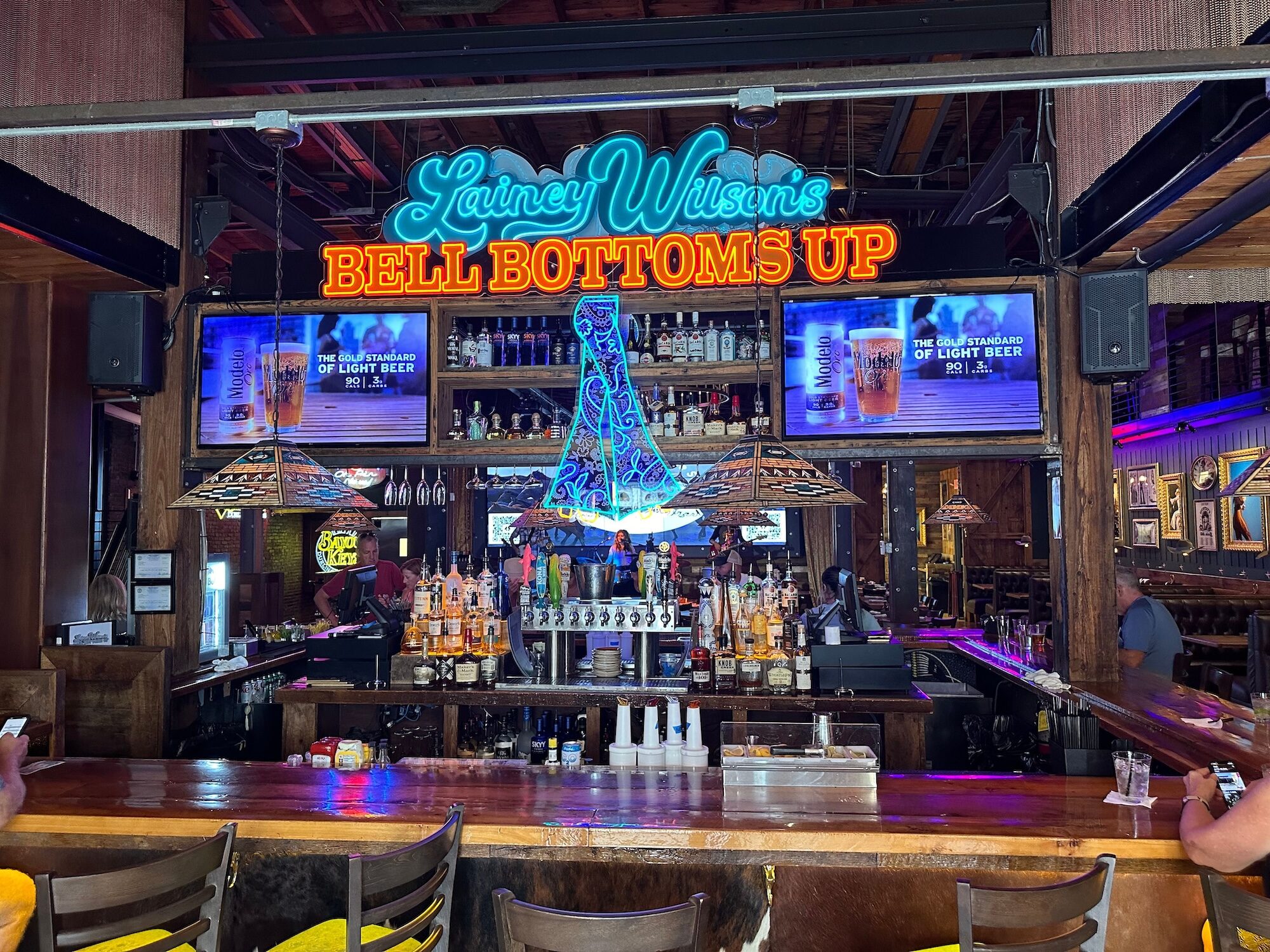 The Bell Bottoms Up bar
