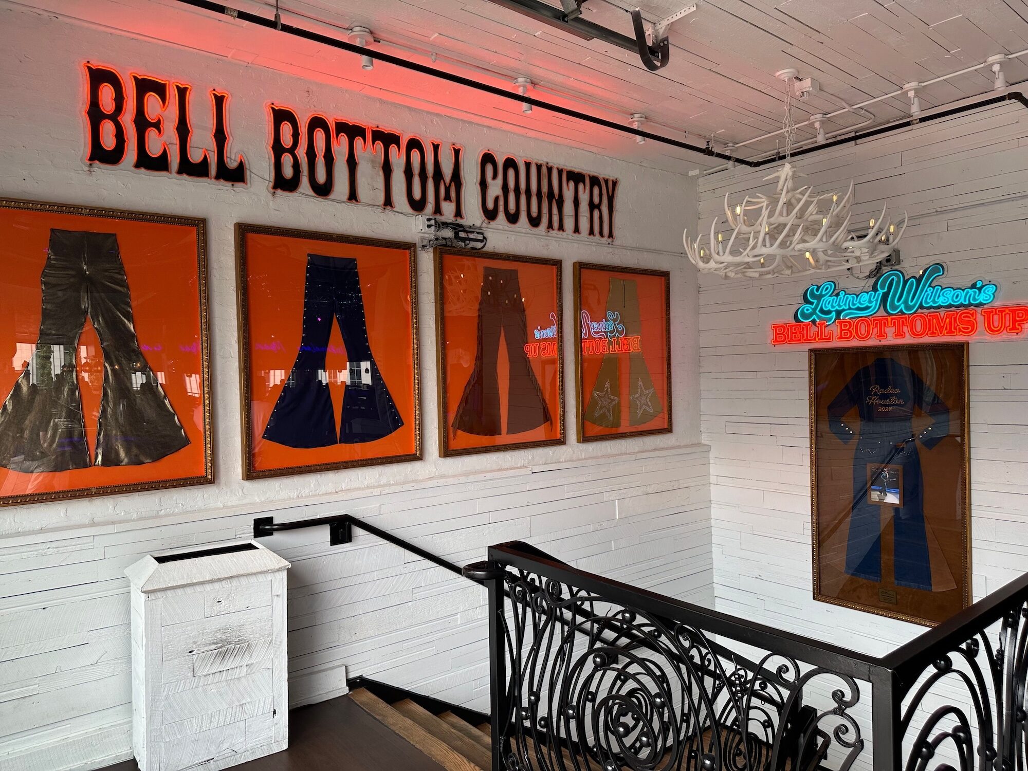 Lainey Wilson's framed bell bottoms
