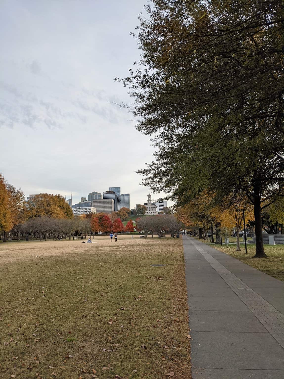 Bicentennial Park fall pathway