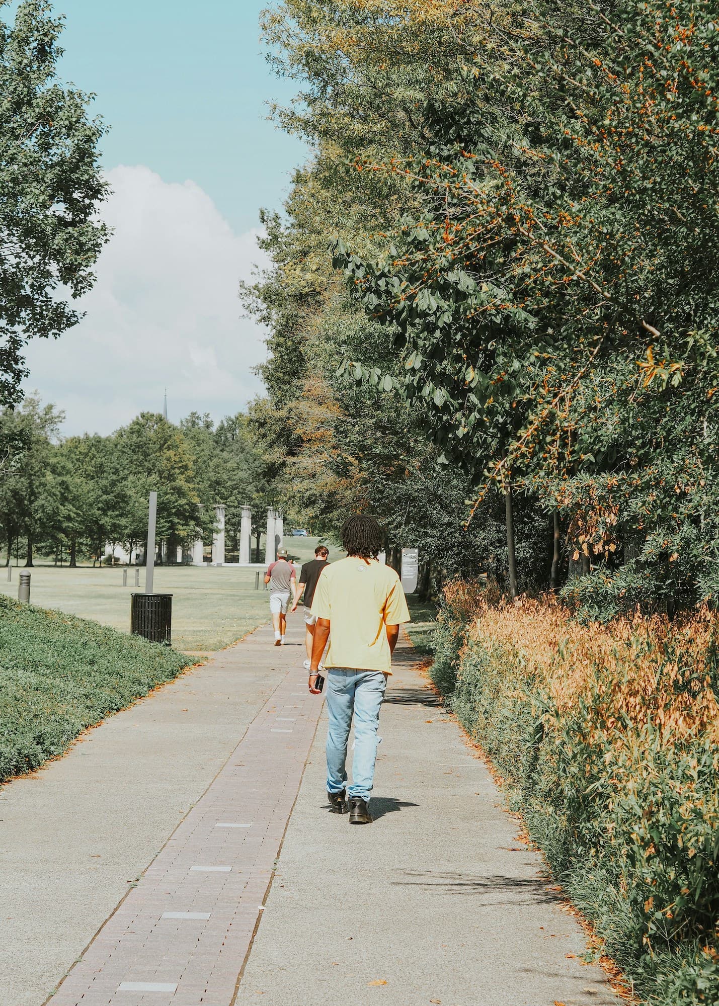 Someone walking at Bicentennial Park