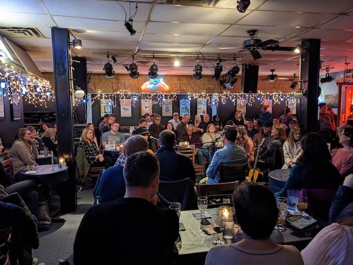 Bluebird Cafe interior during performance