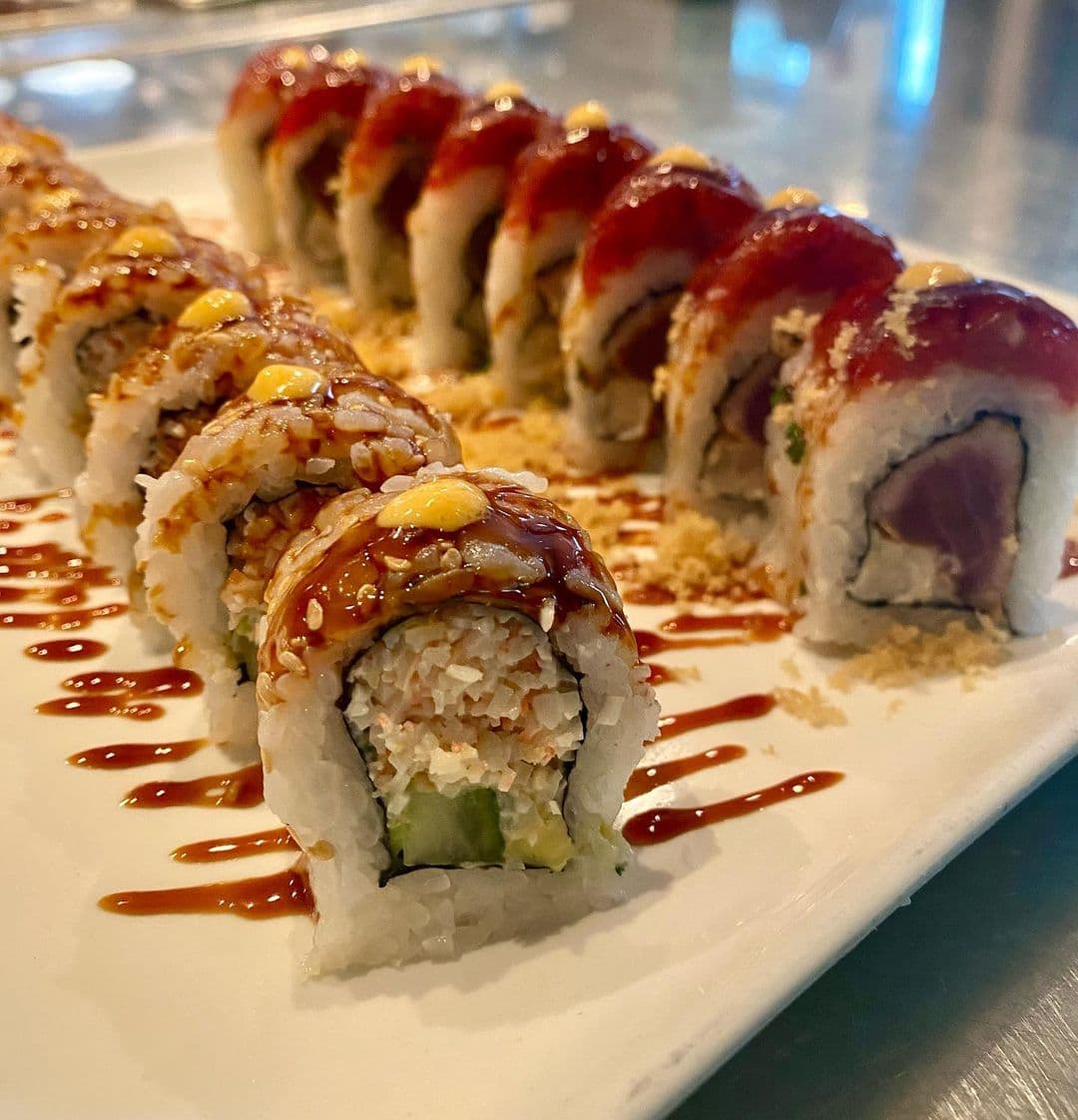 Two sushi rolls