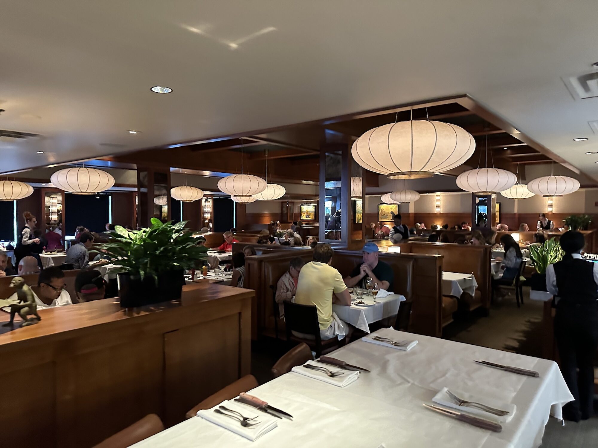 A nice dining area at a restaurant
