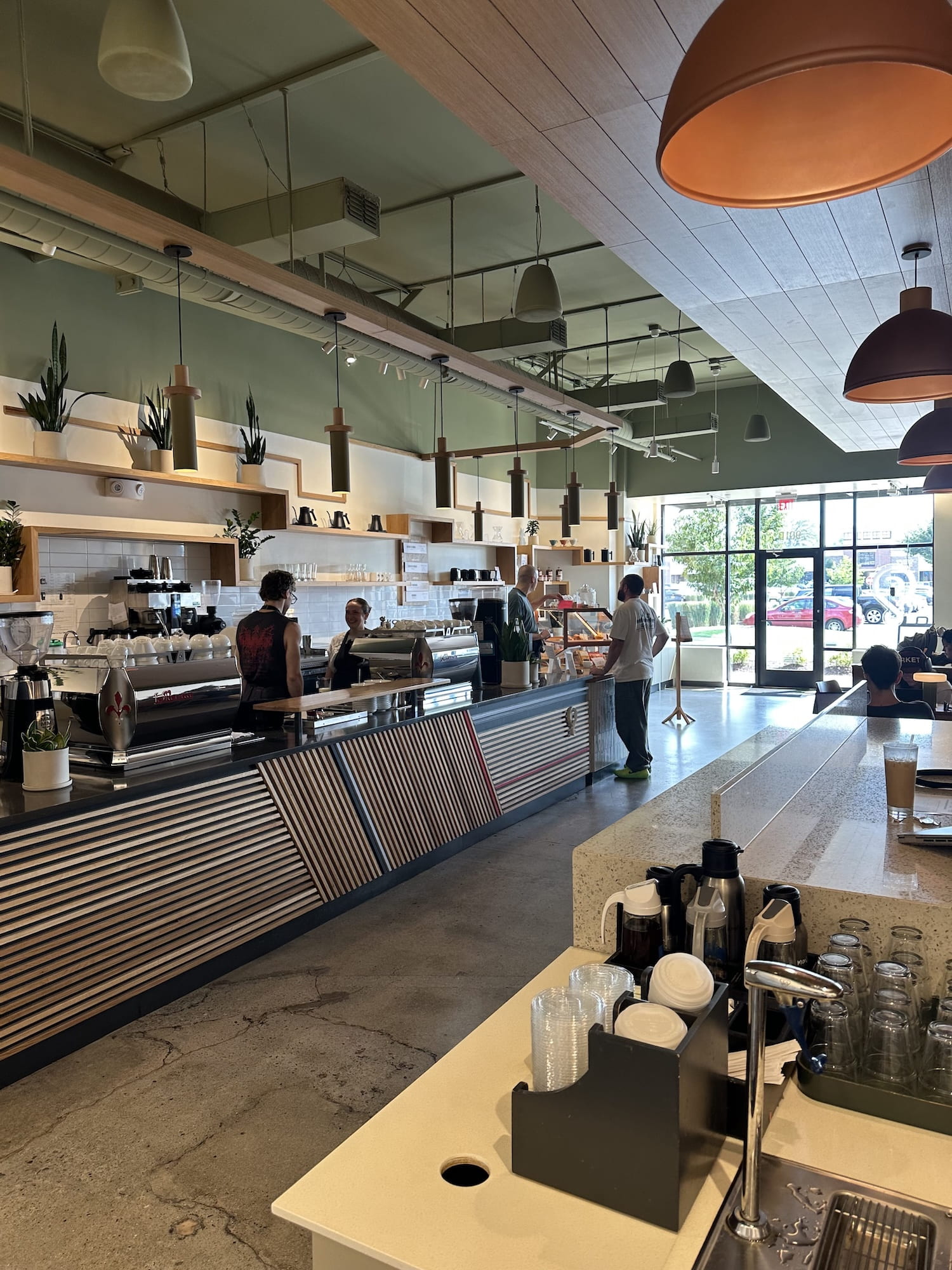 The ordering counter at Crema Brentwood