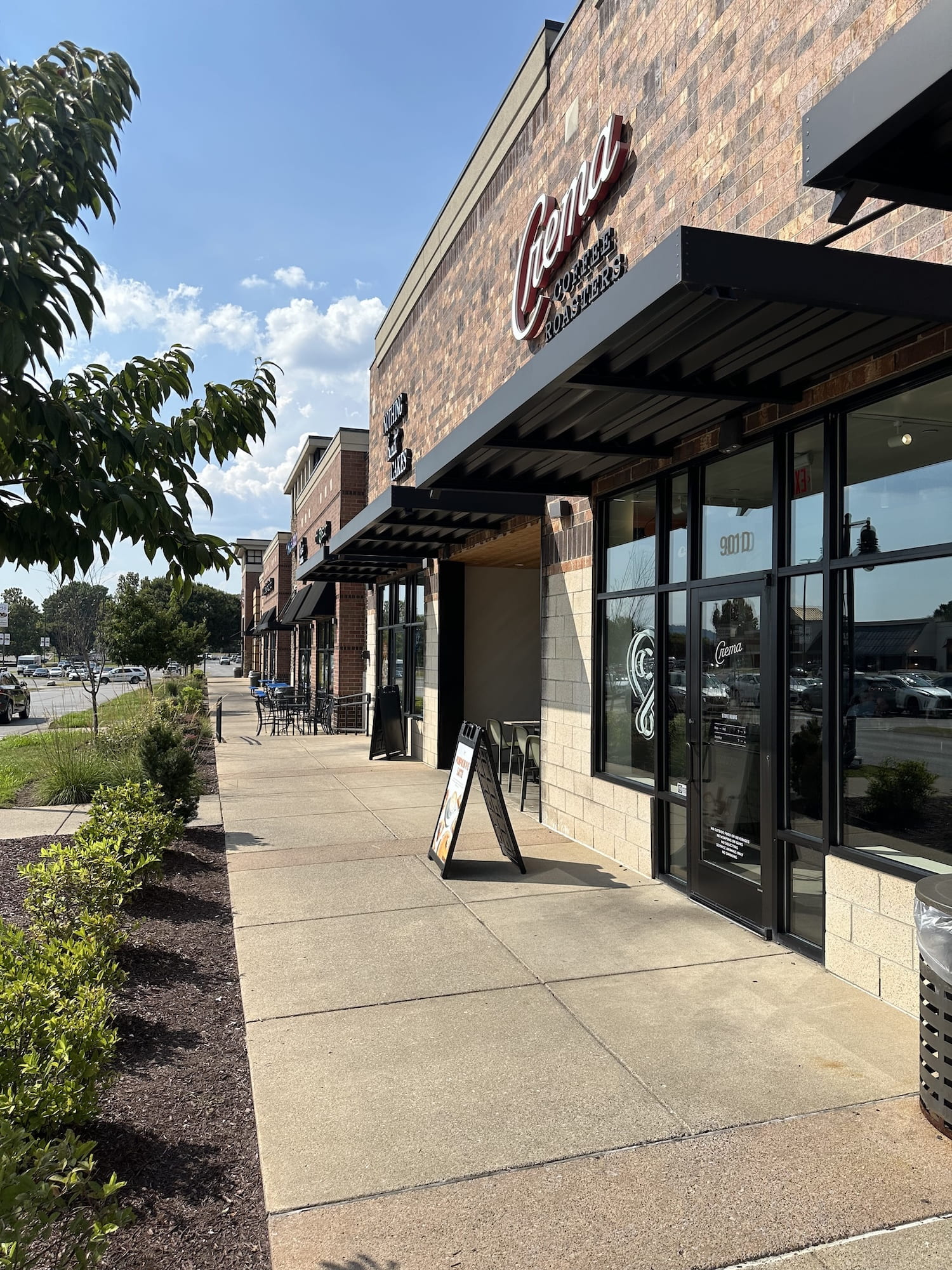 Crema sidewalk and exterior
