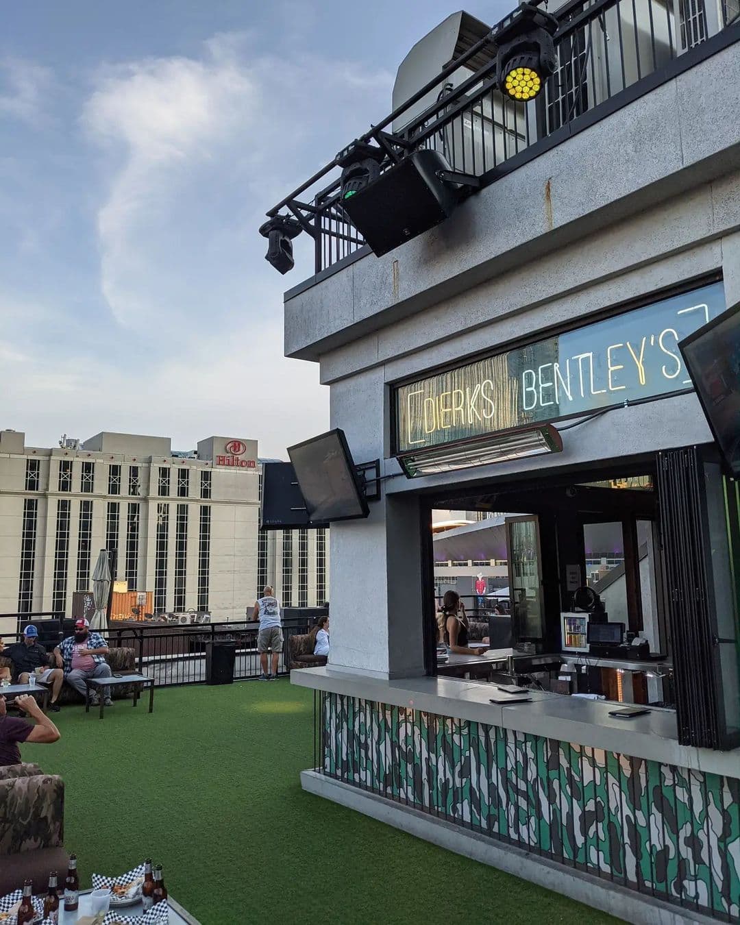 Whiskey Row's rooftop in Nashville
