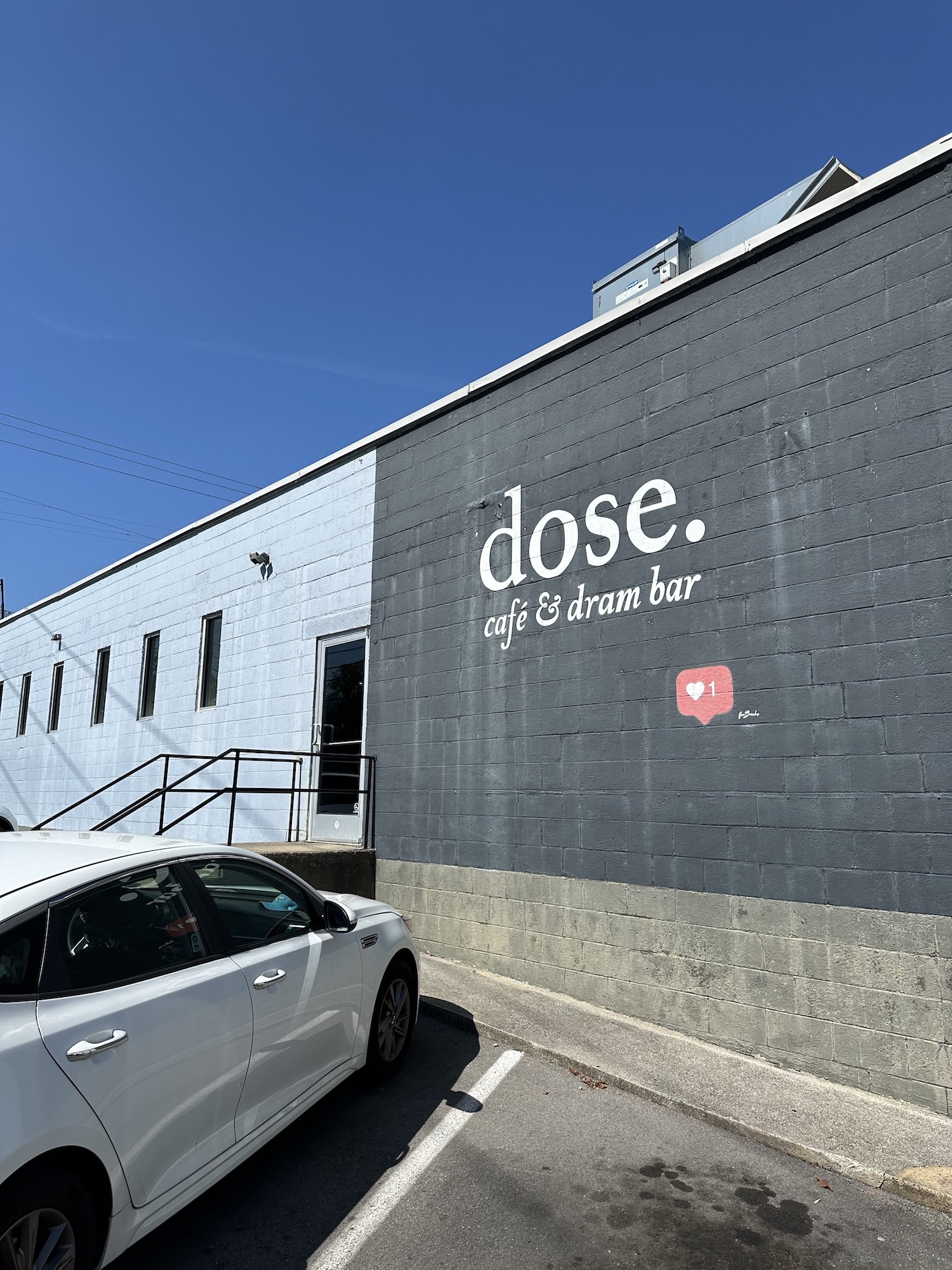 Mural on side of Dose Easts outside wall