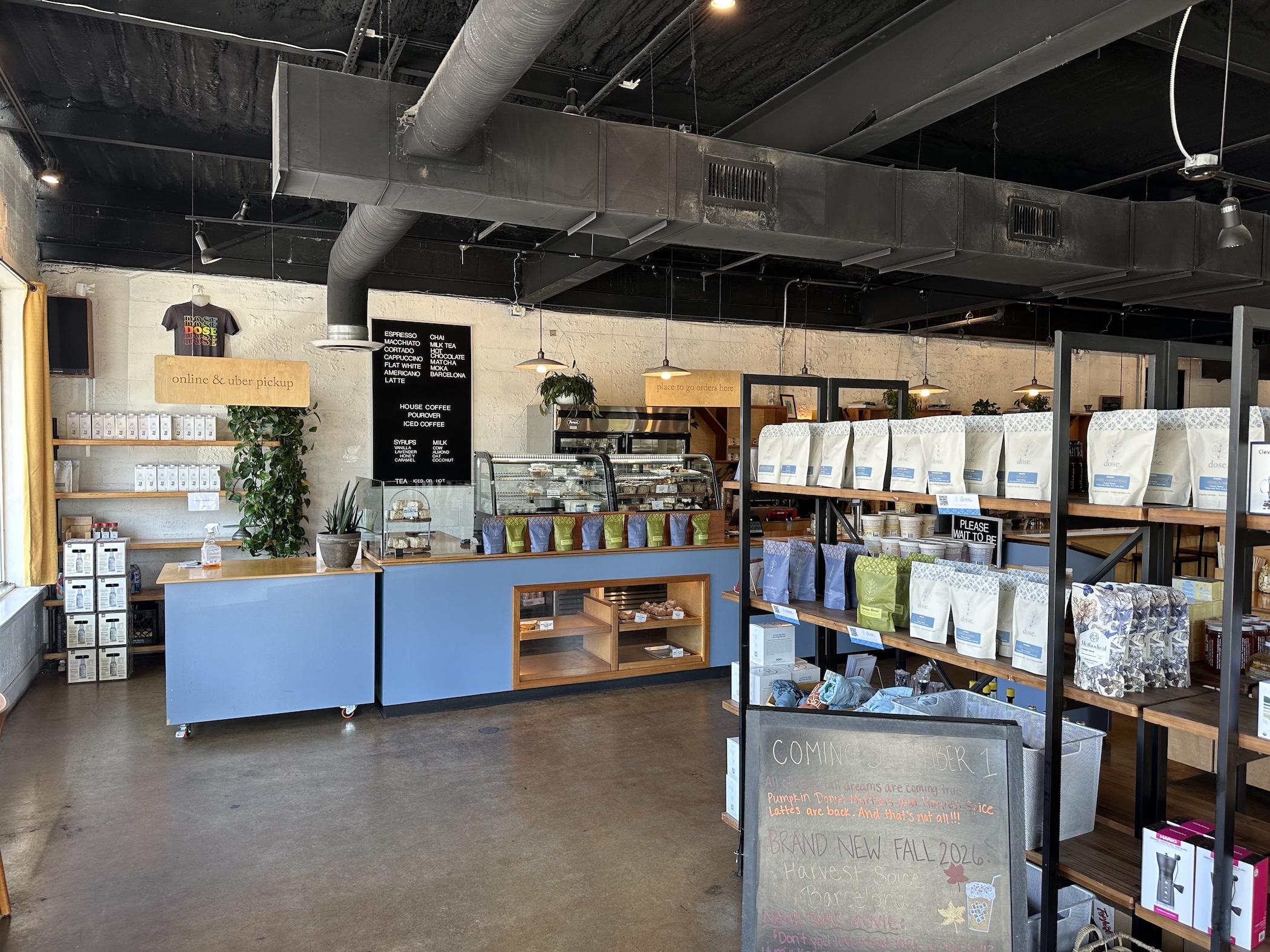 The order counter at Dose East