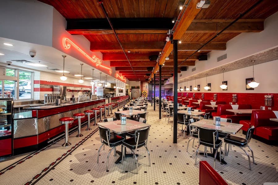 The interior of Elliston Place Soda Shop