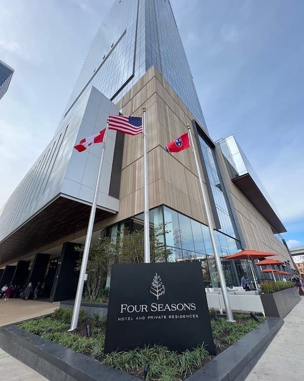 Four Seasons building and sign