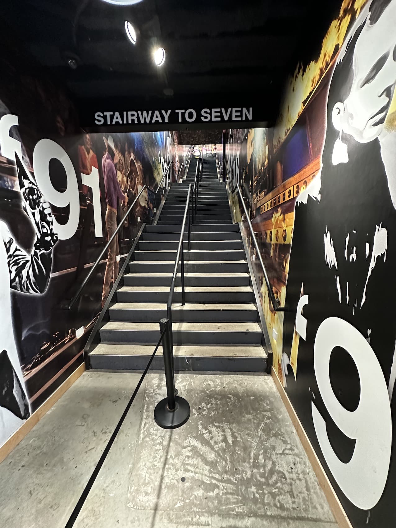 The long stairway at Garths