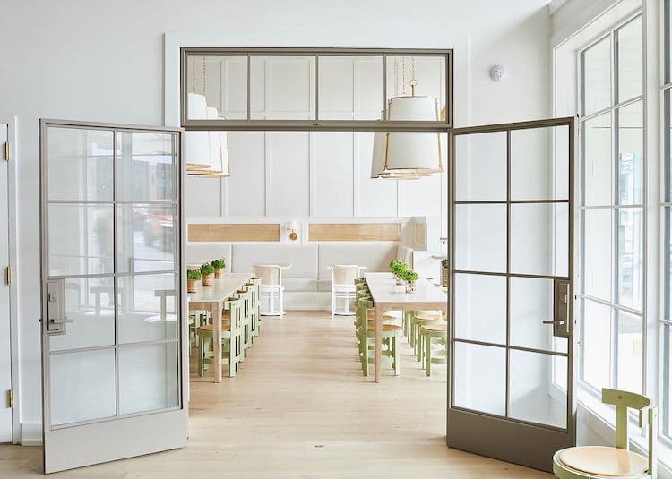 Greenery Co. beautiful interior open doors