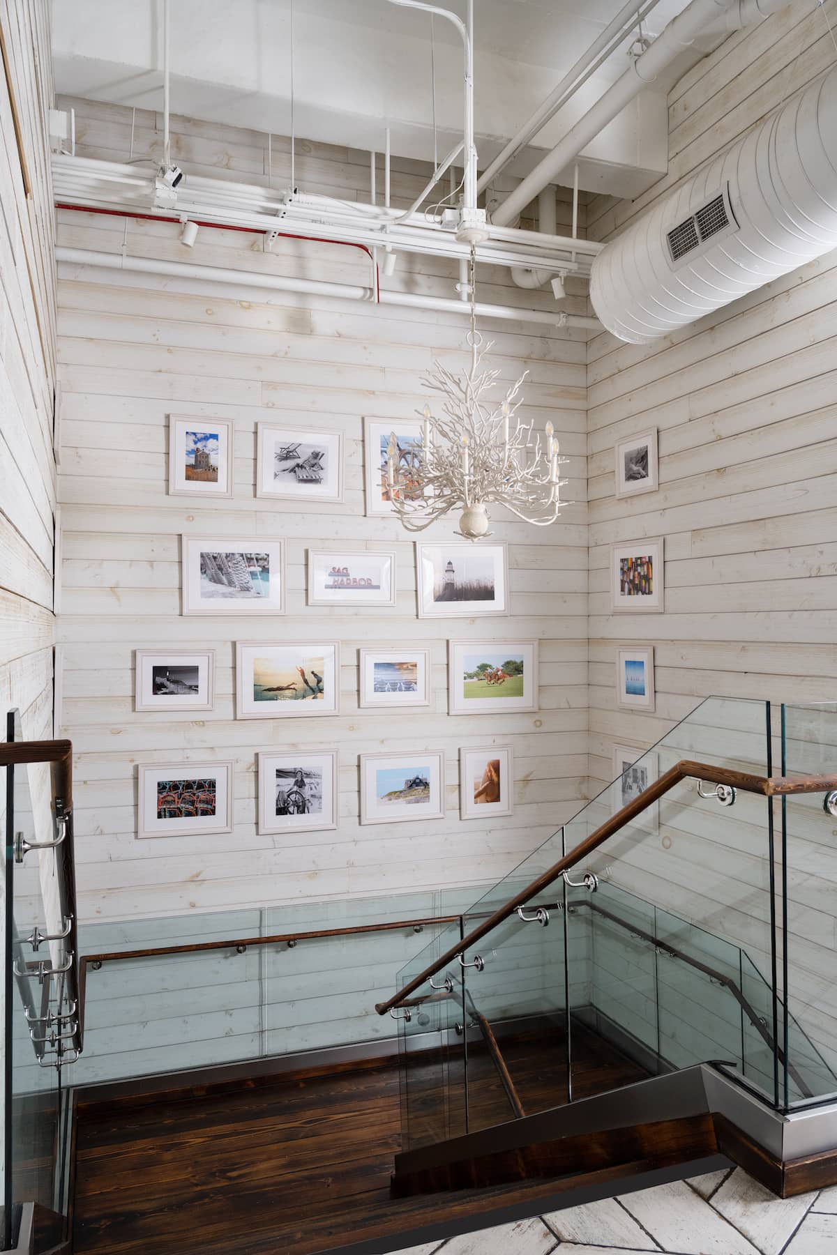 A white stairway