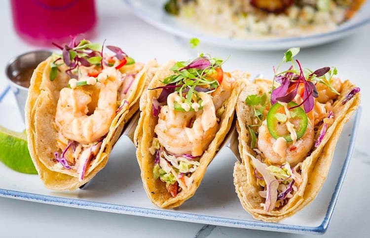 Hampton Social shrimp tacos
