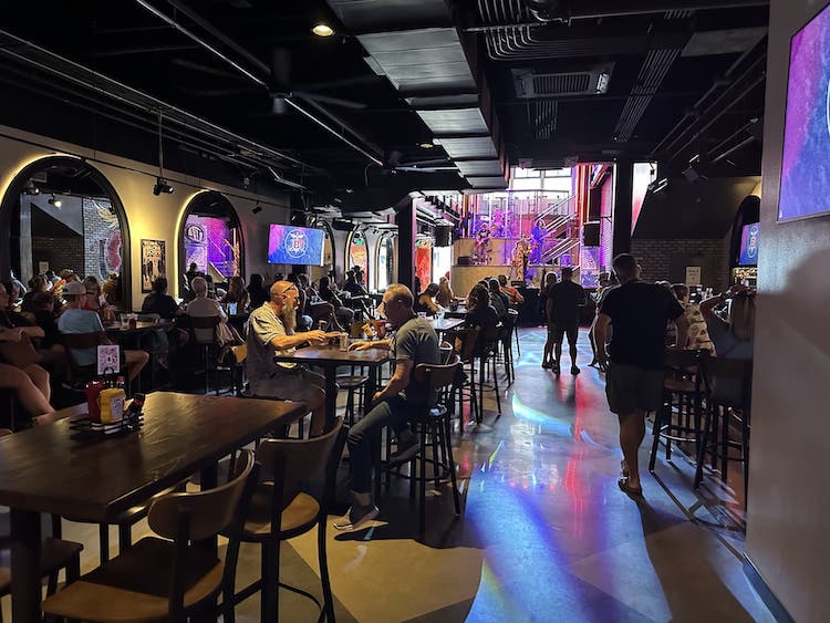 Downstairs at JBJs