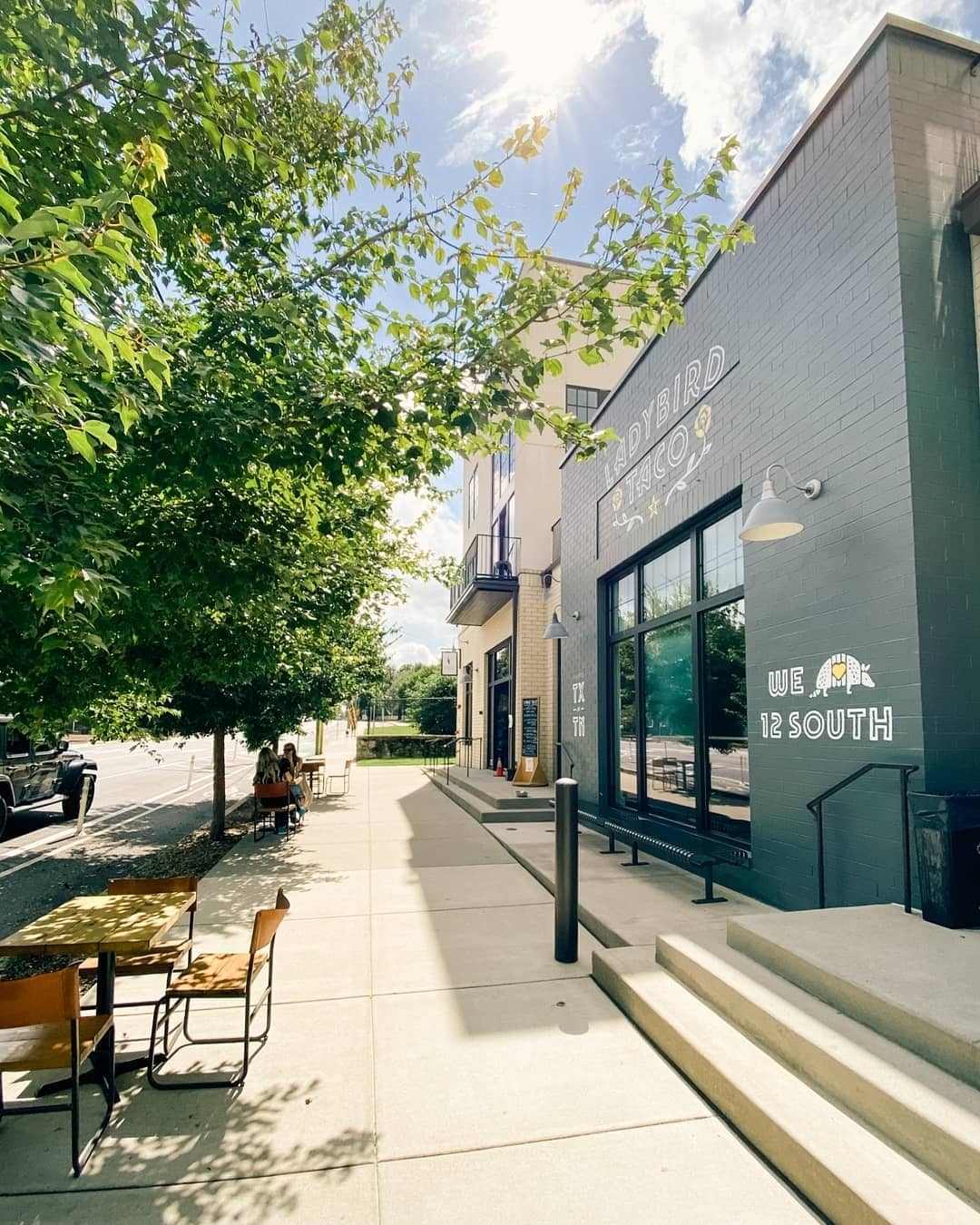 Outside Ladybird Taco in Nashville