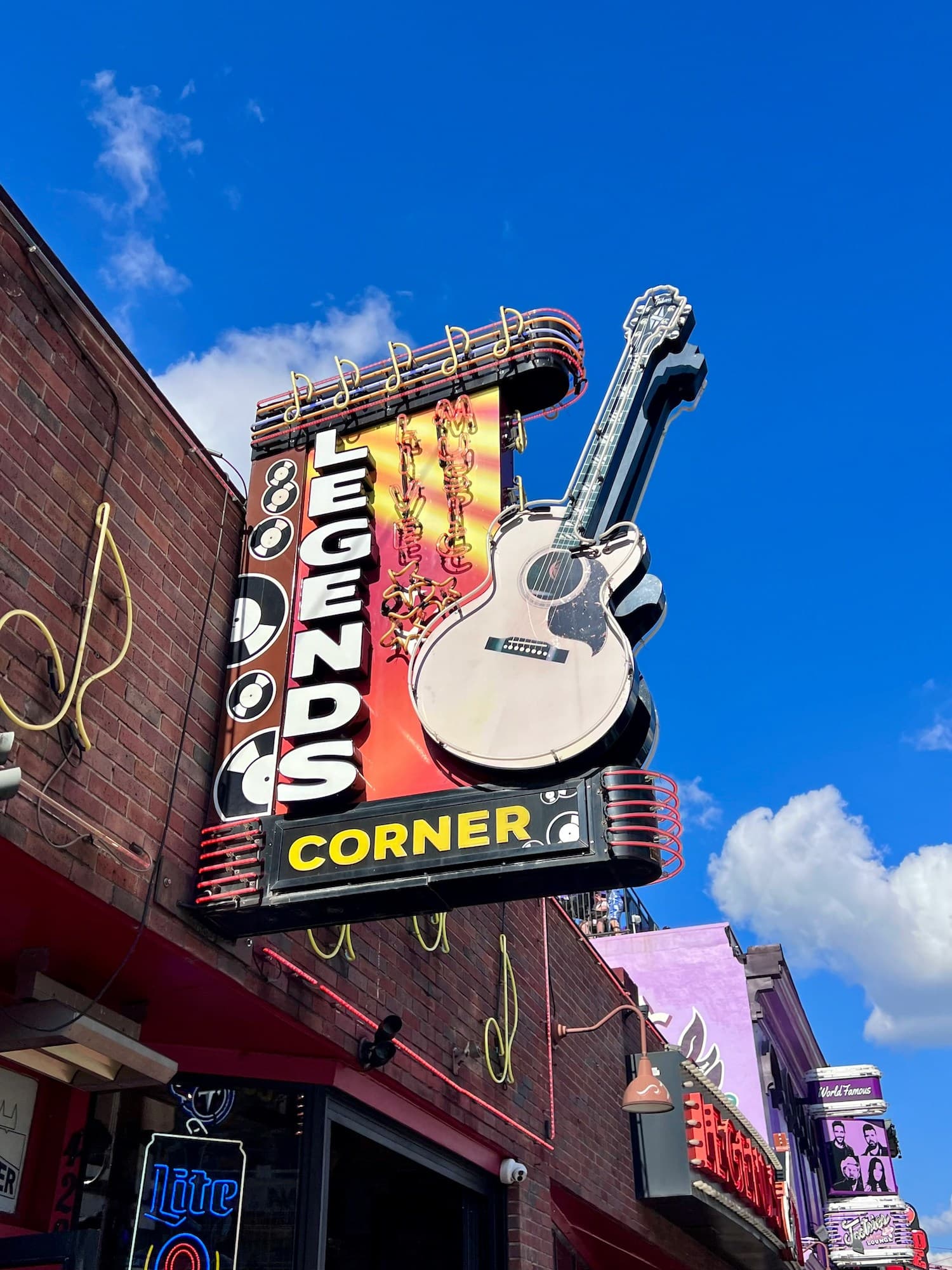 The sign at Legends Corner