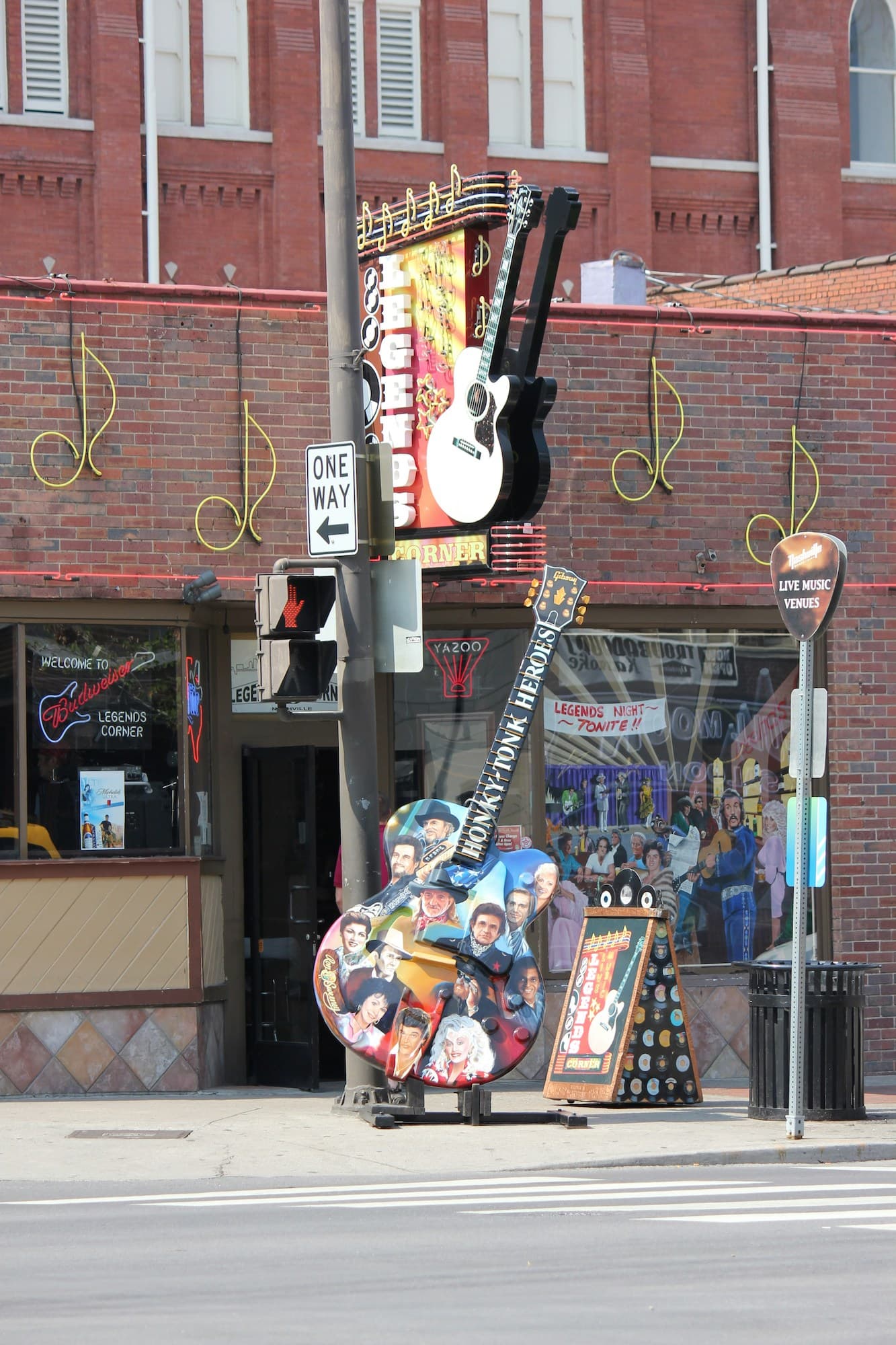 Honky Tonk Heroes guitar at Legends Corner