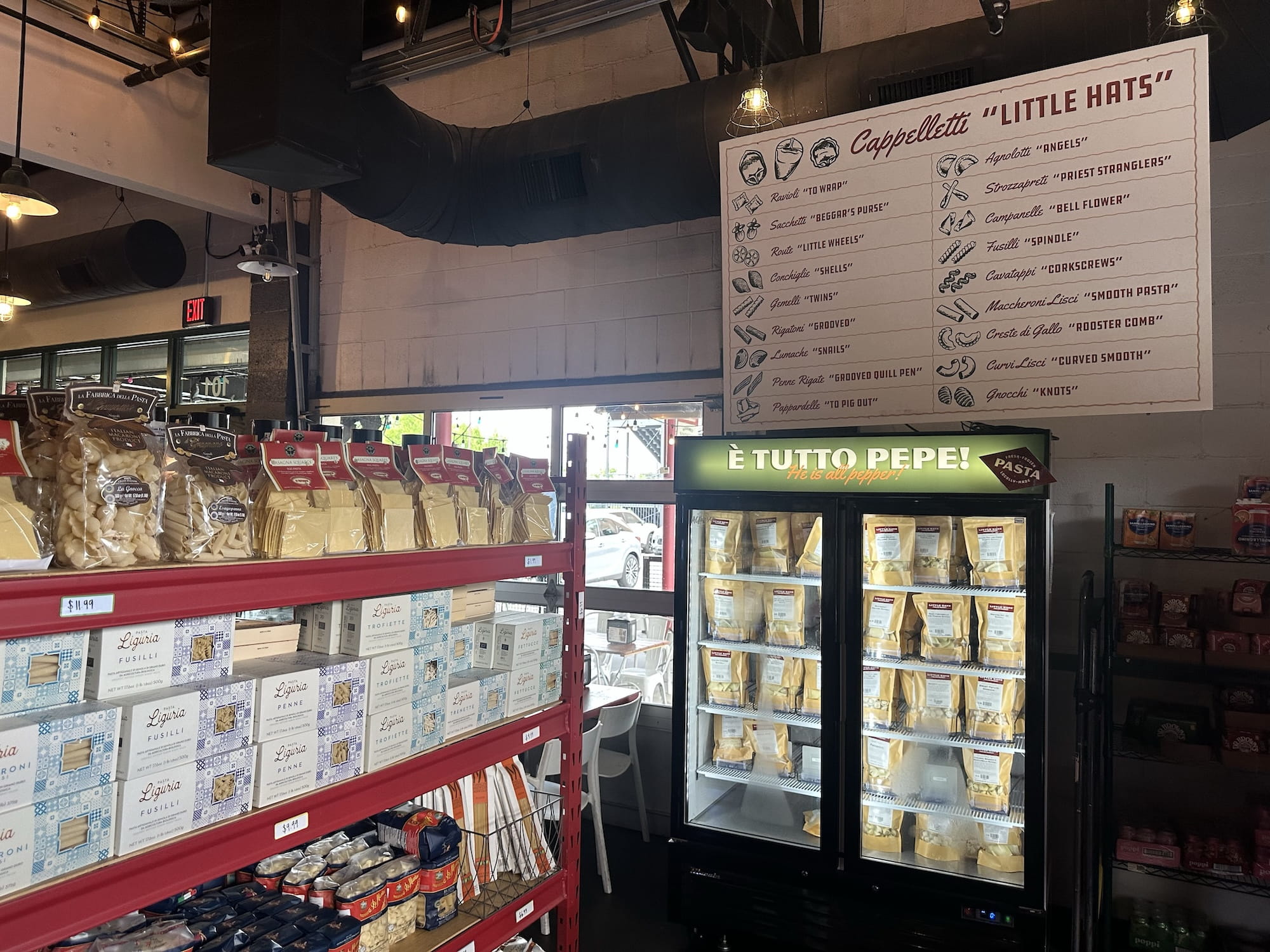 The Italian market inside Little Hats