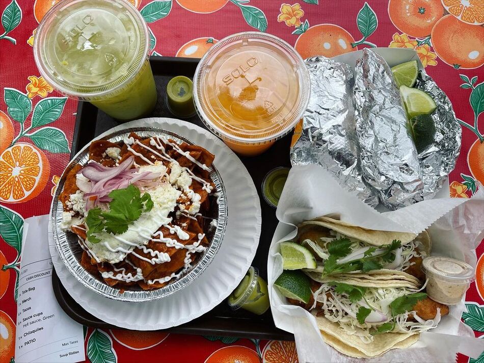 Mas Tacos lunch assortment