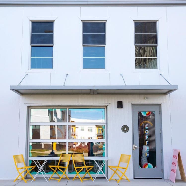 Outside Matryoshka Coffee