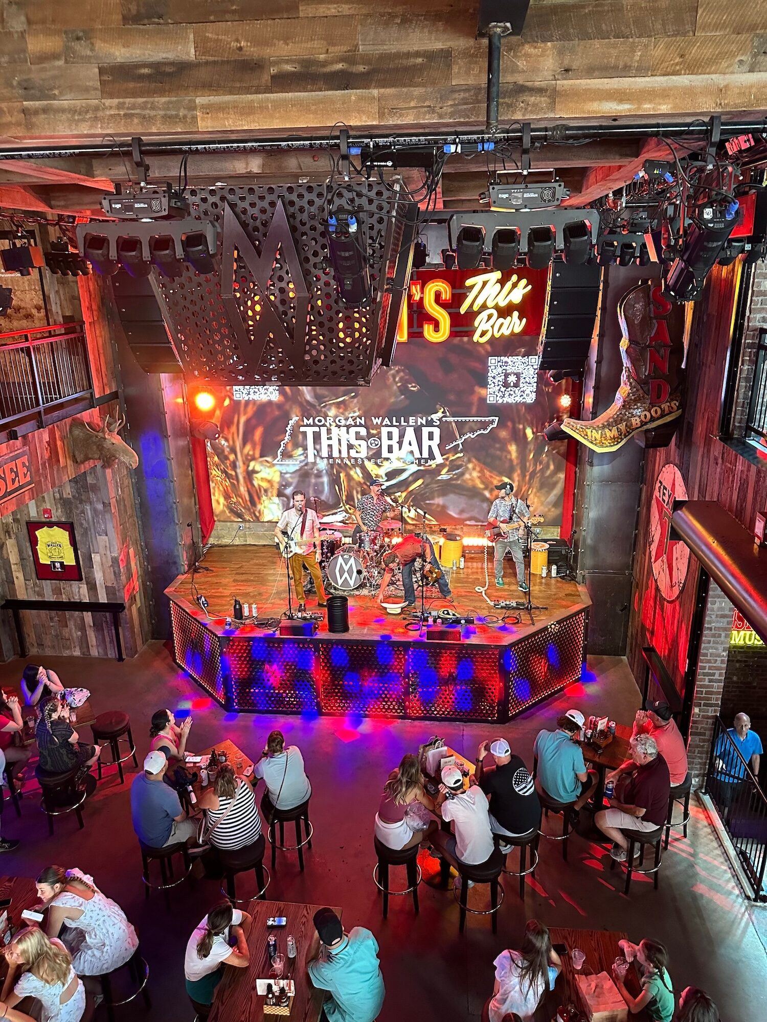 This Bar's main stage from above