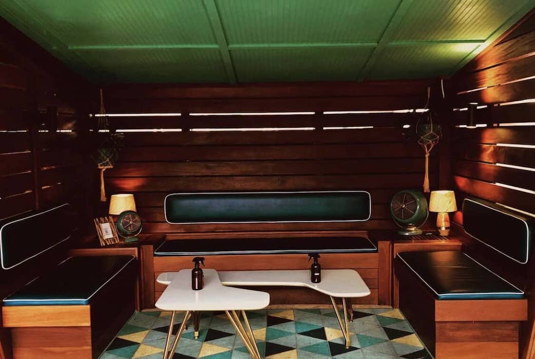 A Miami themed cabana