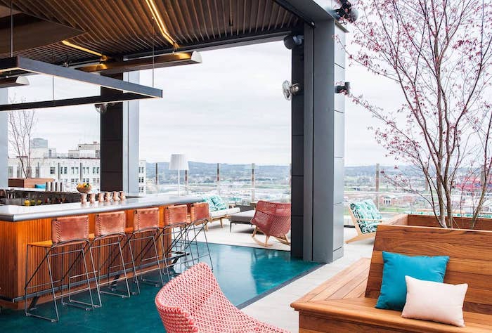 Rarebird rooftop seating
