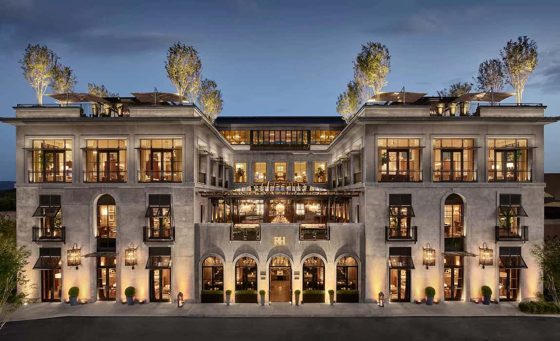 Outside Restoration Hardware in Nashville