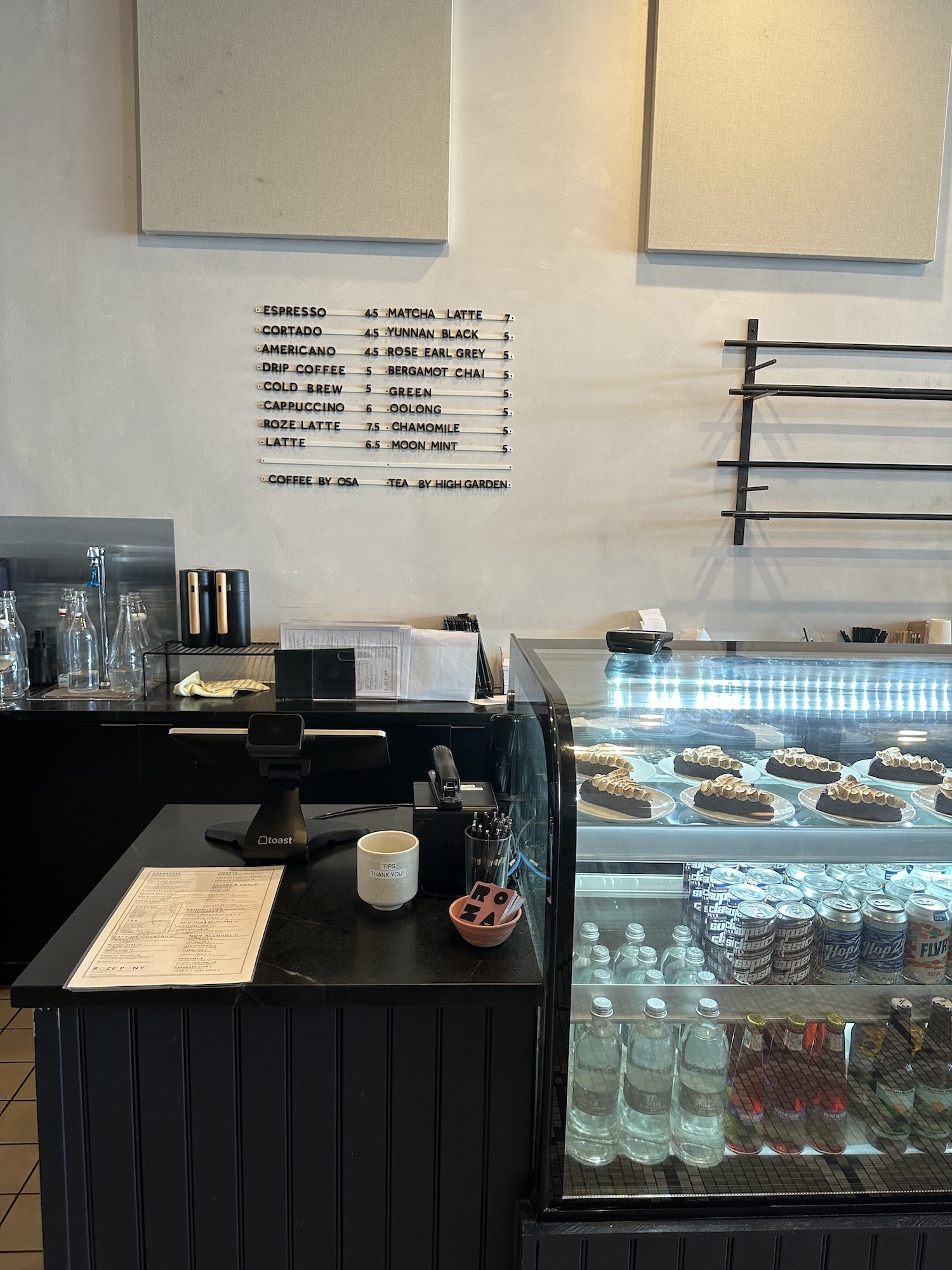 Cafe inside Roze Pony