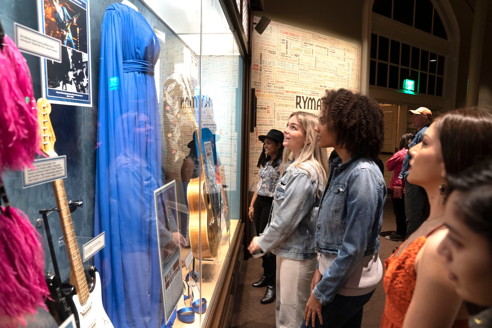 An exhibit inside the Ryman