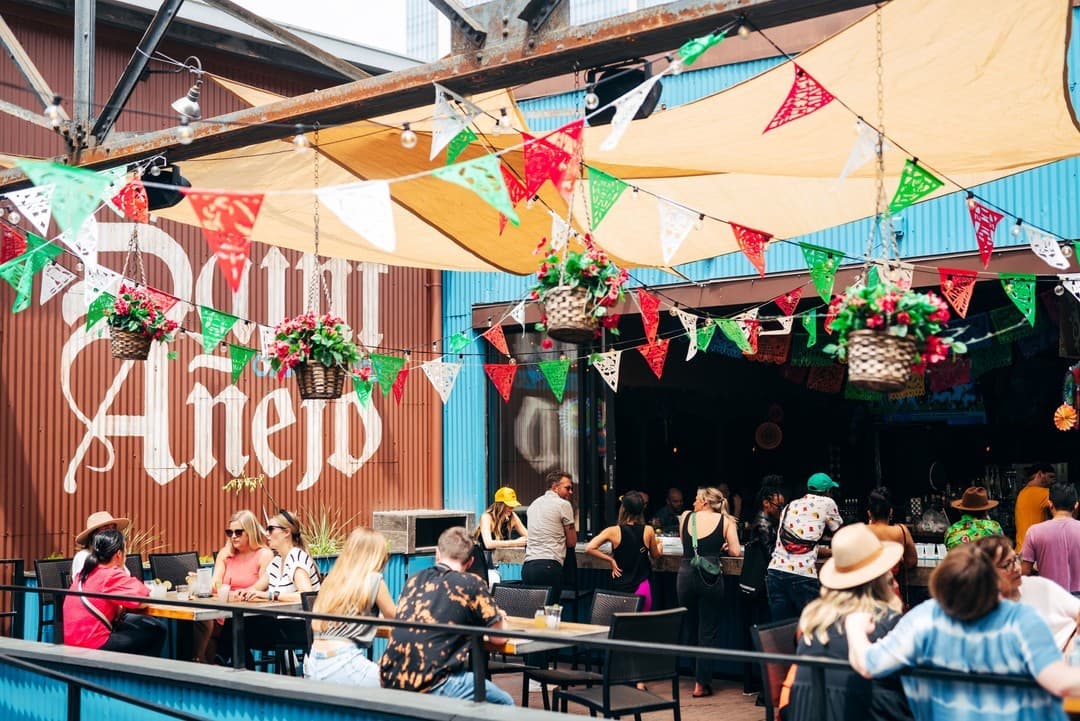 The patio at Saint Añejo