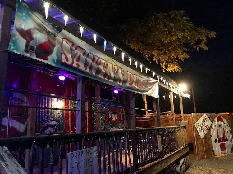 Santa's exterior from side