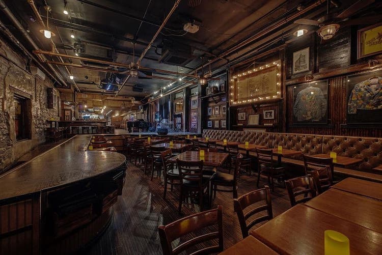 The interior design at Skull's Rainbow Room