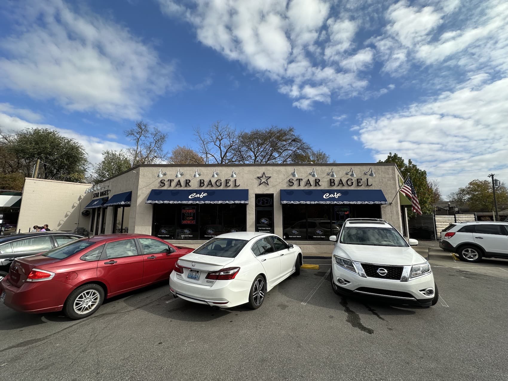 Outside Star Bagel in Nashville