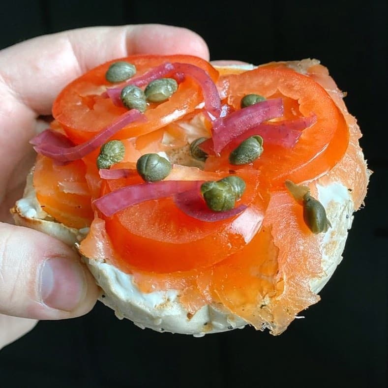 A lox bagel