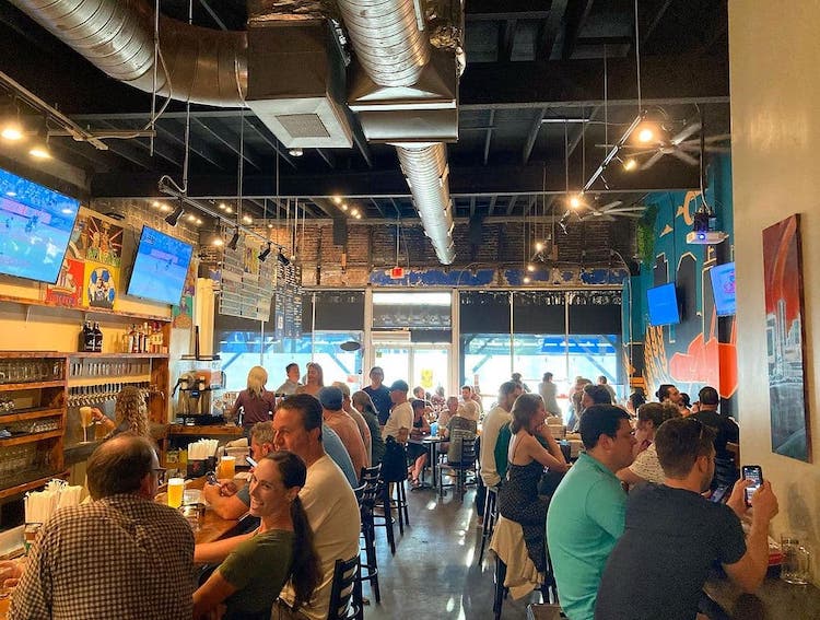 People inside Tailgate East